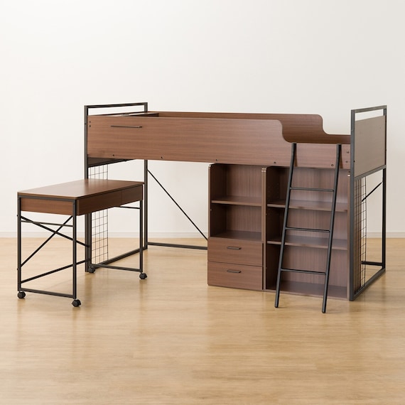 システムベッドデスク(デニッシュ25N デスクライト付きMBR/BK) 26枚目画像