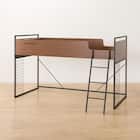 システムベッドデスク(デニッシュ25N デスクライト付きMBR/BK) 27枚目画像