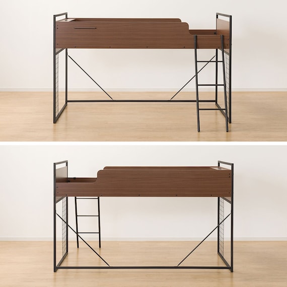 システムベッドデスク(デニッシュ25N デスクライト付きMBR/BK) 29枚目画像