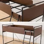 システムベッドデスク(デニッシュ25N デスクライト付きMBR/BK) 30枚目画像