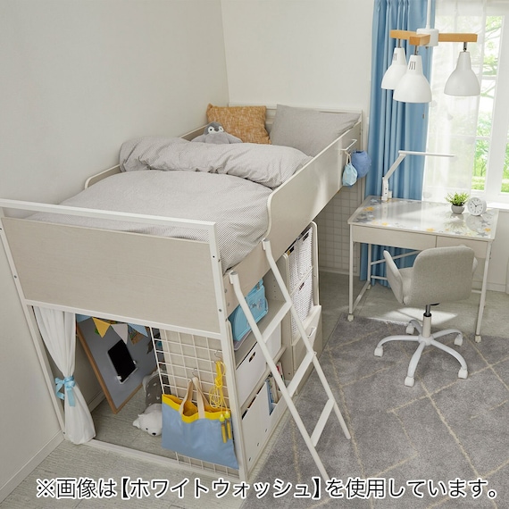 システムベッドデスク(デニッシュ25N デスクライト付きMBR/BK) 47枚目画像