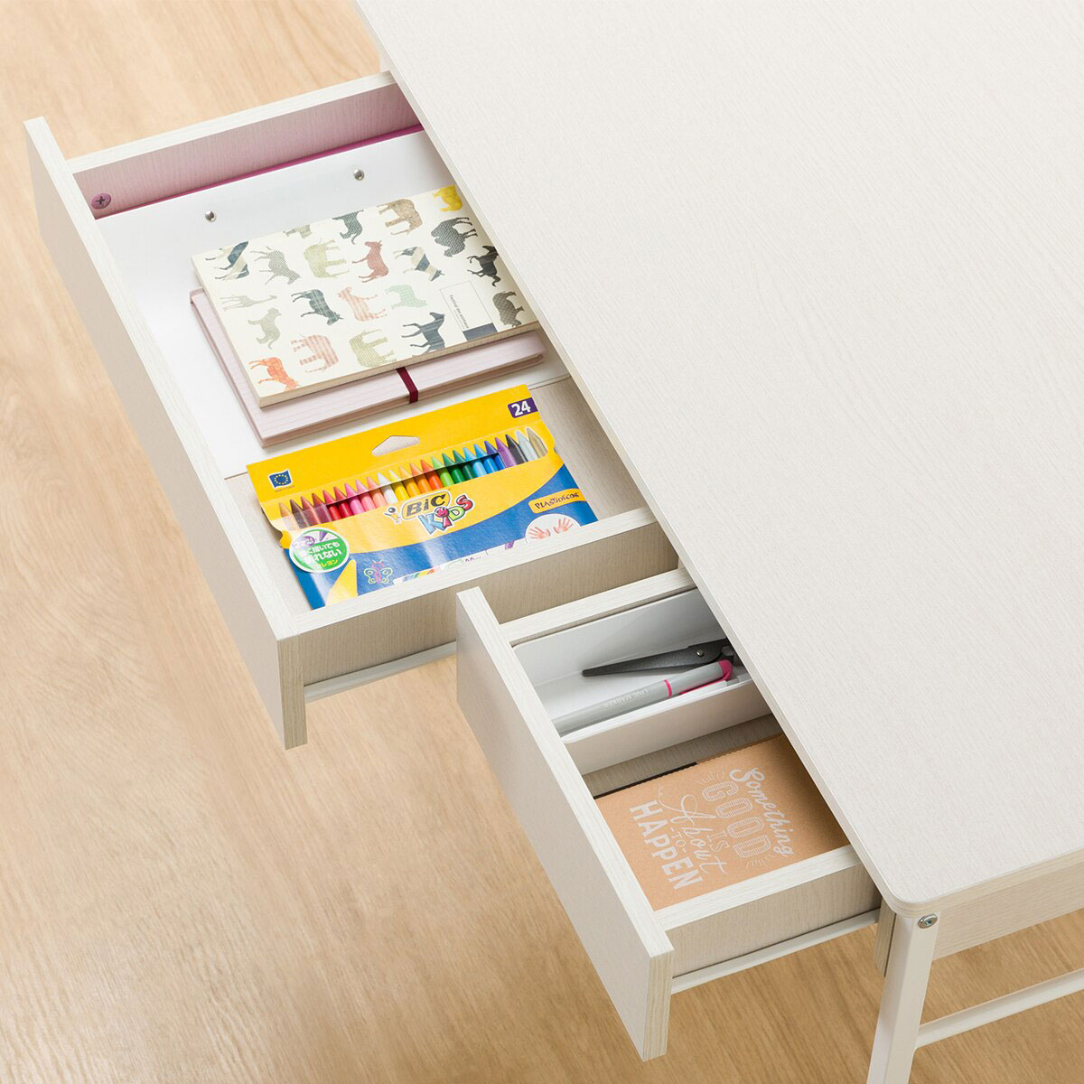 ロフトベッド + マットレスセット デスクライト付き (デニッシュ25N