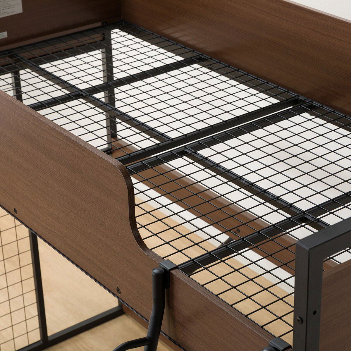 ロフトベッドマットレスセット＋デスクライト付き(デニッシュ25N