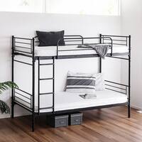 連結できる二段パイプベッド (BK)