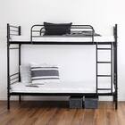 連結できる二段パイプベッド (BK) 2枚目画像