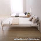 連結できる二段パイプベッド (BK) 7枚目画像