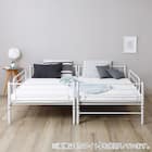 連結できる二段パイプベッド (BK) 9枚目画像