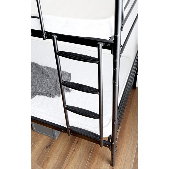 連結できる二段パイプベッド (BK) 11枚目画像