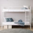 連結できる二段パイプベッド (WH) 1枚目画像