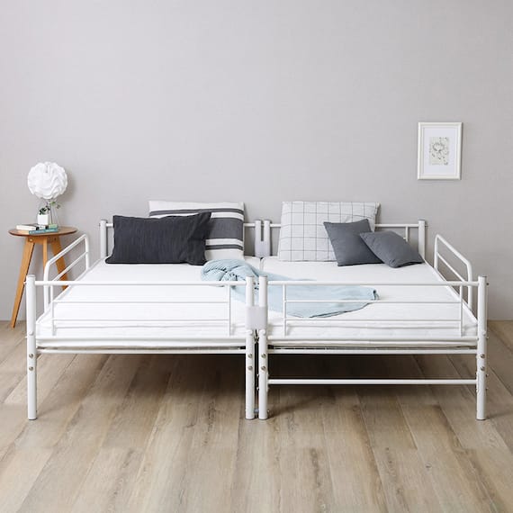 連結できる二段パイプベッド (WH) 9枚目画像