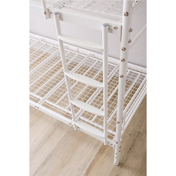 連結できる二段パイプベッド (WH) 12枚目画像