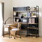 シェルフデスク追加シェルフセット(JH01 LBR） 1枚目画像