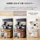 シェルフデスク追加シェルフセット(JH01 LBR） 8枚目画像