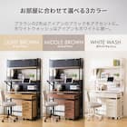 シェルフデスク追加シェルフセット(JH01 LBR) 8枚目画像