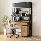 シェルフデスク追加シェルフセット(JH01 LBR） 10枚目画像