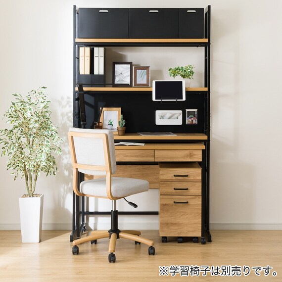 シェルフデスク追加シェルフセット(JH01 LBR） 11枚目画像