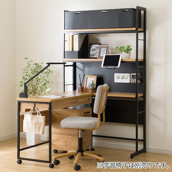 シェルフデスク追加シェルフセット(JH01 LBR) 12枚目画像