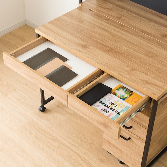 シェルフデスク追加シェルフセット(JH01 LBR) 18枚目画像