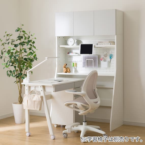 シェルフデスク(TF01 LGY/WH) 1枚目画像