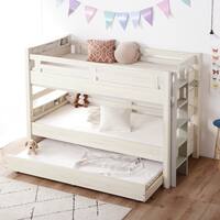 頑丈二段ベッド エキストラベッド付き (WW/LGY)