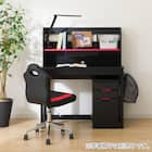 スタンダードデスク(WC01 ブラック色ライト付きBK/RE) 6枚目画像