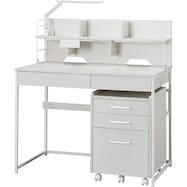 スタンダードデスク ワゴン+デスクライト付き (LI02)