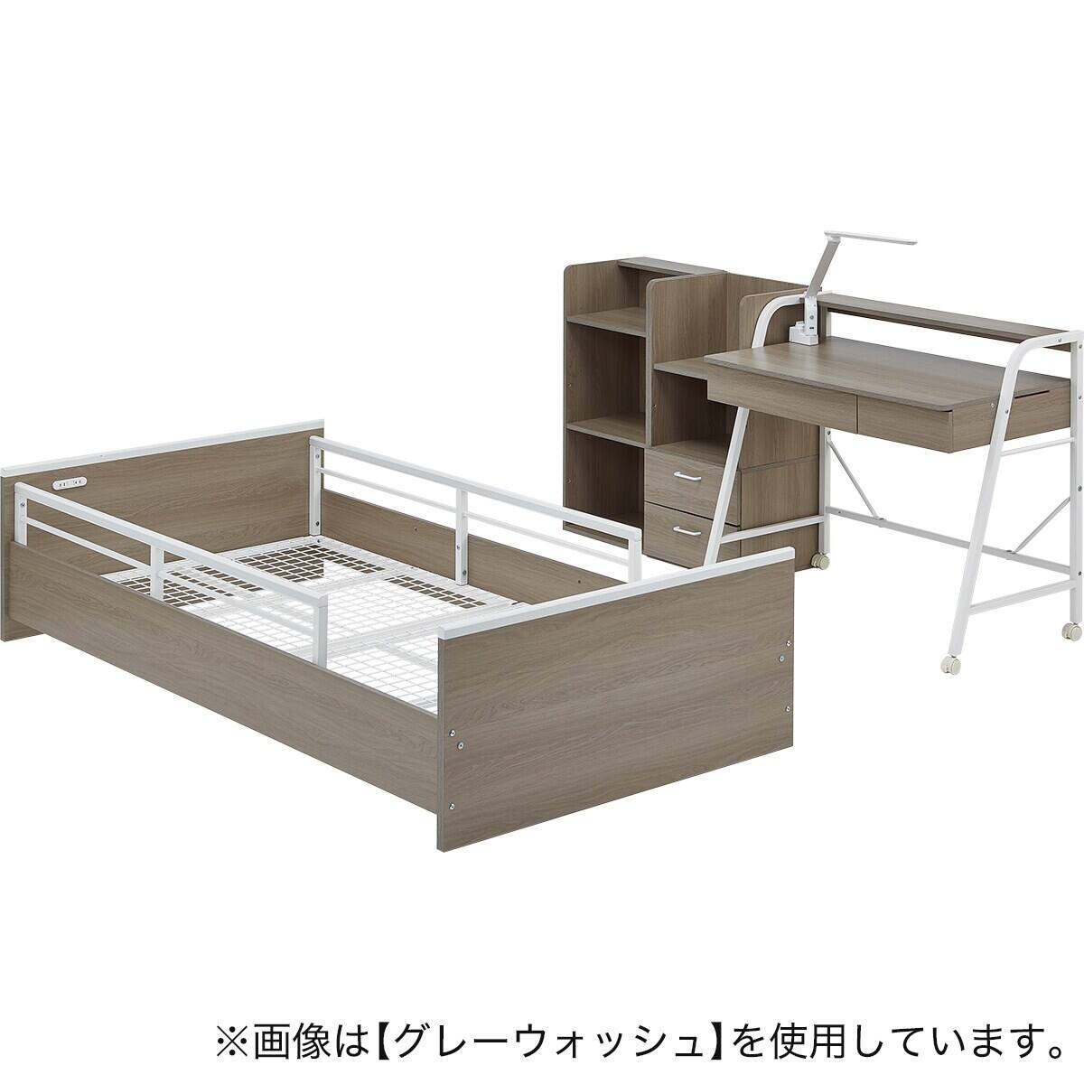 システムベッド ミドルタイプ + マットレスセット (デニッシュ01 WW