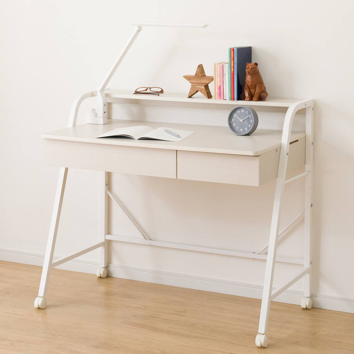 システムベッドデスク(デニッシュ01 ミドルタイプ WW) | ニトリネット