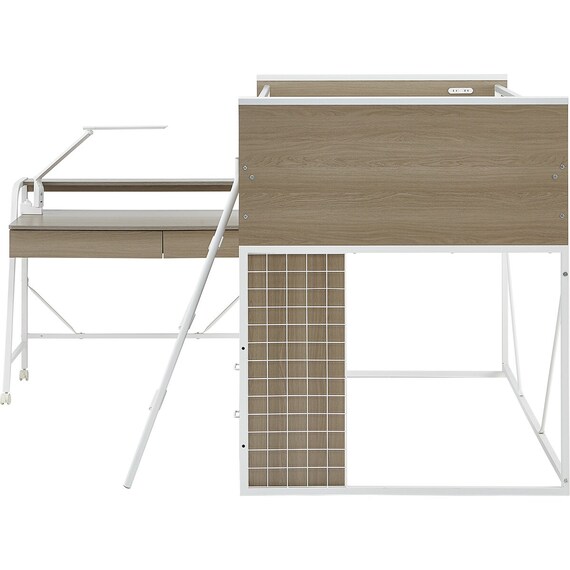 システムベッドデスク(デニッシュ01 ミドルタイプ GW) 22枚目画像