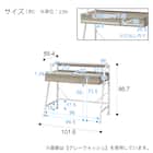 システムベッドデスク(デニッシュ01 ミドルタイプ GW) 27枚目画像