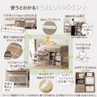 システムベッドデスク(デニッシュ01 ミドルタイプ MBR) 5枚目画像