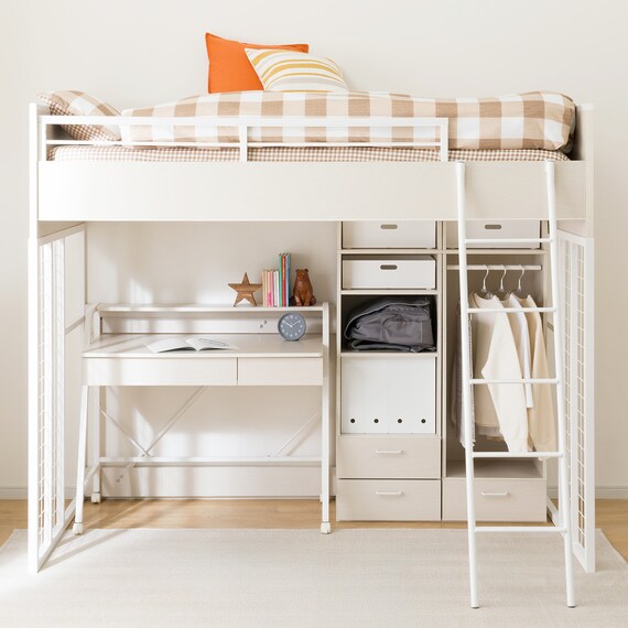 システムベッドデスク(デニッシュ01 ハイタイプ  WW) 8枚目画像