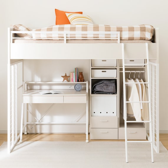 システムベッドデスク(デニッシュ01 ハイタイプ WW) 8枚目画像