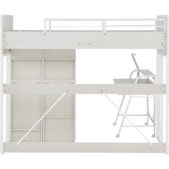 システムベッドデスク(デニッシュ01 ハイタイプ  WW) 21枚目画像