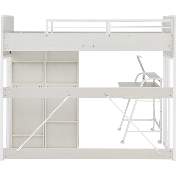 システムベッドデスク(デニッシュ01 ハイタイプ WW) 21枚目画像