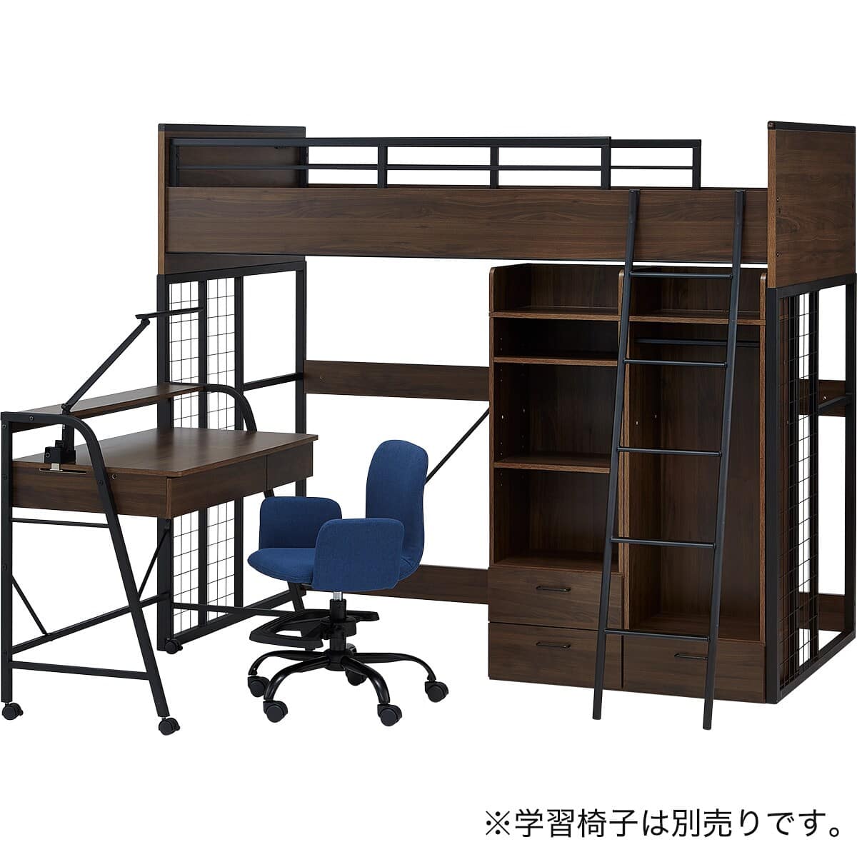 システムベッド ハイタイプ + マットレスセット (デニッシュ01 MBR
