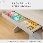 スタンダードデスク ワゴン付き (RH01 WW/GY) 3枚目画像