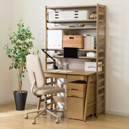 シェルフデスク ワゴン付き (LH01)