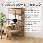 シェルフデスク(LH01 LBR) 2枚目画像