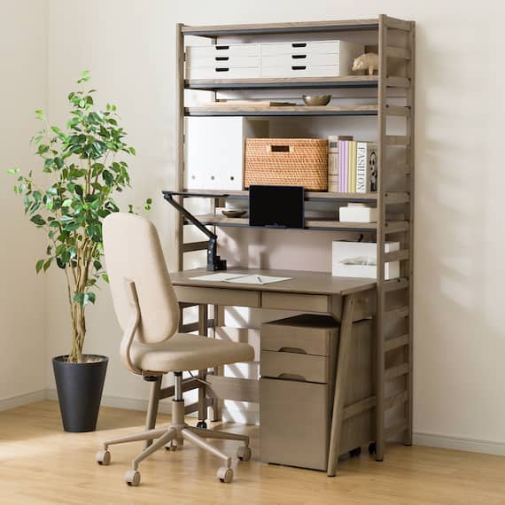 シェルフデスク(LH01 GW) 1枚目画像