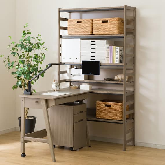 シェルフデスク(LH01 GW) 15枚目画像