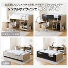 システムベッドデスク(KK01 ミドルタイプ BK/LSO) 4枚目画像