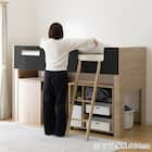 システムベッドデスク(KK01 ミドルタイプ BK/LSO) 11枚目画像