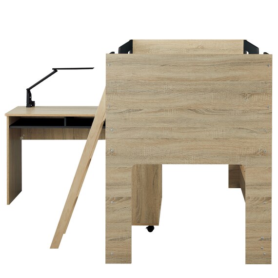 システムベッドデスク(KK01 ミドルタイプ BK/LSO) 20枚目画像