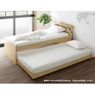 収納式ツインベッド (棚・コンセント・照明付)