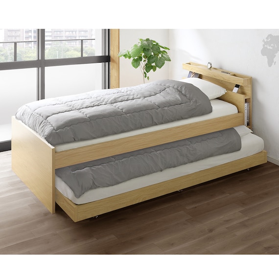 収納式ツインベッド (棚・コンセント・照明付 NA) 3枚目画像