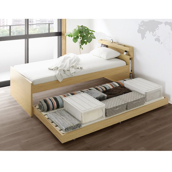 収納式ツインベッド (棚・コンセント・照明付 NA) 4枚目画像