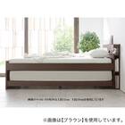 収納式ツインベッド (棚・コンセント・照明付 GY) 5枚目画像