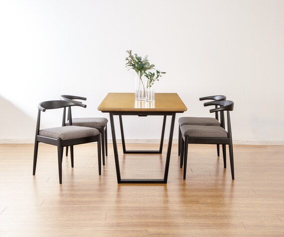 布団レスヒーターダイニングこたつ(HK02 150 台形脚(トラペゾイド脚)/LBR) 10枚目画像