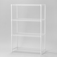 スチールラック(KJ25 幅90cm 4段 ホワイト)
